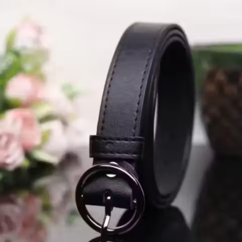 SHOPGLOBAL Women Black Ring Belt In Artificial Leather