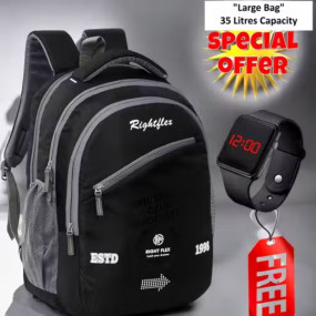 Large 35 L Casual Waterproof Laptop Bag/Backpack for Men Women Boys Girls/Office School College Teens & Students