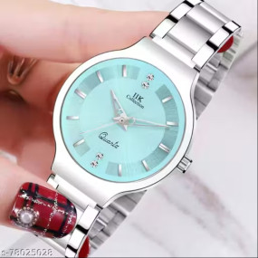 PSC Analogue Round Studed Dial with Silver Bracelet Strap Girl's & Women's Wrist Watch