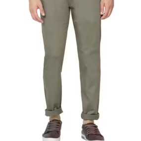 Miraan Men's Soft Cotton Regular-fit Mid-rise Casual Pants (SIGPANTDARKGREEN, Green)