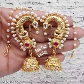 NEW DEGINER MAHASRHTRIYAN STYLE EARING WITH EARCUFF DEGIN