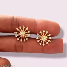 MAHIMAFASIONS Gold plated A.D.white stone plate vale.