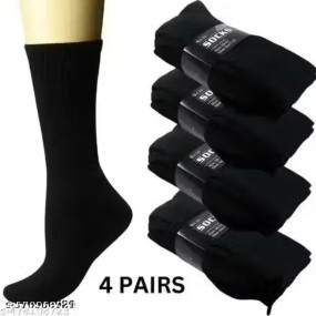 black ankle socks pack of 4 premium quality
