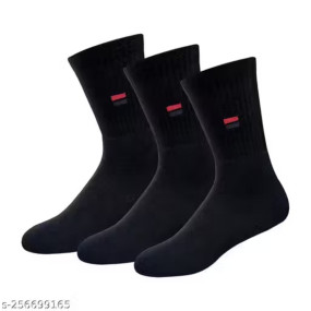 Men's Calf Length Cotton Socks (Pack Of 3)