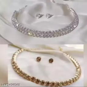 Necklace and earrings women for girls combo set