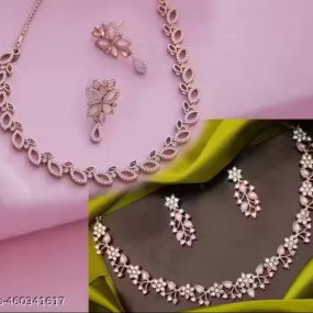ZP STONE NECKLACE WITH EARRING WOMAN JEWELLY SET