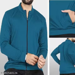 Men Trending Sports Jacket Lycra Soft Fabric with Zipper with 2 Pocket Casual Jacket Winter jacket gym jacket trainer jacket rider jacket