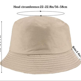 JAZAA Bucket Hat for Women Men Teens Reversible Summer Beach Sun Hat Packable Fisherman Cap for Travel Outdoor Hiking