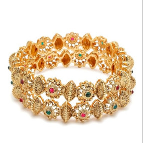 YouBella Jewellery for Women Gold Plated Bracelet Bangles for Women