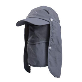 GUSTAVE® Mens Sun Hat Wide Brim Summer Sun Cap UV Protection Fishsing Hat Foldable Bucket Hat Outdoor