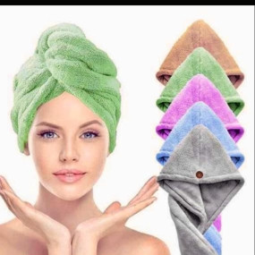 Equpify Microfiber Hair Drying Wrap with Hood, Quick Dry Towel, Pink Colors Available