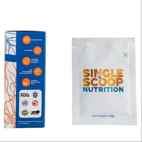 Single Scoop Nutrition Health Supplement Powder | 55+ Nutrients With Vitamins, Minerals, Superfoods and Probiotics | Lemon Flavour | 7 Sachets | For Adults