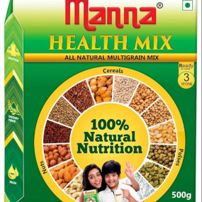Manna Health Mix 600g, All Natural Kids Nutrition Drink, with 14 ingredients, Zero Sugar. 100% Natural Nutrition