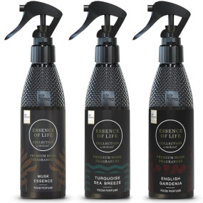 AIR-ROMA Premium Air Freshener - Musk Essence, Turquoise Sea Breeze & English Garden Pack Of 3 (200 Ml Each) | Long-Lasting Fragrance | For Home, Office, Hotel Rooms & Toilet