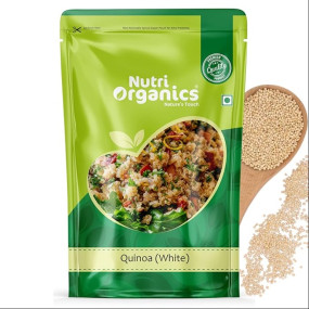 NutriOrganics Premium Quinoa 1kg - Gluten Free Quinoa, Healthy Breakfast, Diet Food for Weight Management