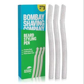 Bombay Shaving Company Beard Pen Styler Razor for Men | Reusable Razor | Shaving Razor for Men | Pack of 3