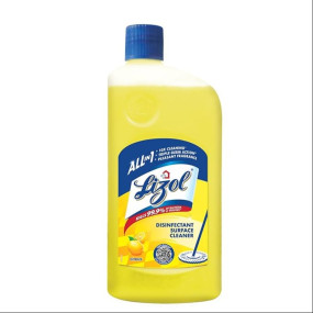 Lizol Disinfectant Surface & Floor Cleaner Liquid, Citrus - 1 Litre | Suitable for All Floor Cleaner Mops | Kills 99.9% Germs| India's #1 Floor Cleaner
