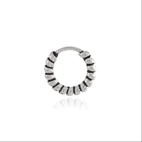 Nemichand Jewels Pure Silver(chandi) Nose Pin/Traditional Clip On Nose Pin/Nostril Clip On Nose Stud/Nose Ring/Banjara Tribal Ethnic