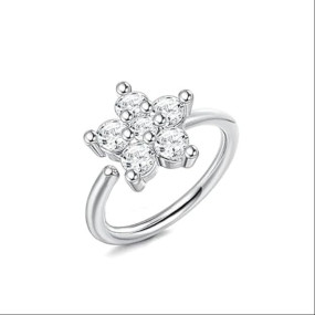 Silver Nose Pin for Women | 92.5 Sterling Silver & Stunning Shine | Lovely Gift for Women & Girls