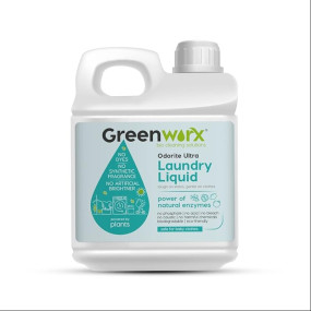 Greenworx - Bio Cleaning Solutions Natural Laundry Detergent Liquid (5 Liter)|Non Toxic,Eco Freindly Best For Front Load And Top load|Safe For Baby, Biodegradable & Chemical Free Laundry Liquid Pack