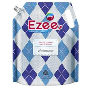 Godrej Ezee Liquid Detergent 2 Kg Pouch For Winter-Wear, Added Conditioner, No Soda Formula, Woolmark Certified, 1 Count