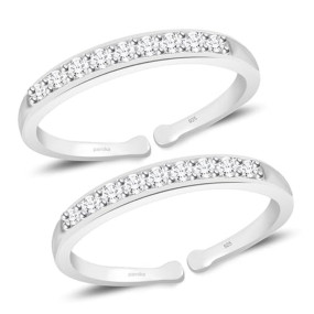 Silver Toe Rings (Leg Finger Rings) In Pure 92.5 Sterling Silver For Women | Chandi Bichiya | With Certificate Of Authenticity