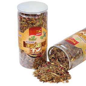 Tota Hawan Samagri for Pooja - 400gm Jar |100% Pure Havan Samagri Dhoop with 38 Type of Natural Herbs for Hawan kund, Durga Puja, Home Pooja, Yagya,Diwali and Other Occassions