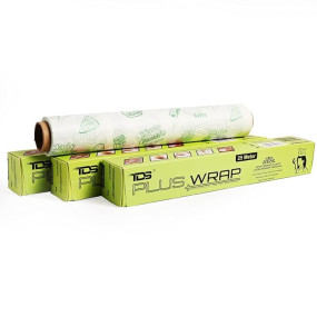 Click to see full view   VIDEO     TDS PLUS WRAP 25 Meter Baking and Cooking Parchment Wrap for Kitchen, Food Packing, Cooking, Baking Keeps Food Warm, Fresh, Hygienic (Green)