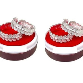 Frixty Accessories Toe Ring Abstract Pattern Design Toe Ring Adjustable Jewelry for Women. Set of 2 Pairs Adjustable Toerings.