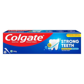 Colgate Strong Teeth Toothpaste with Amino Shakti - India's No.1 Toothpaste for Cavity Protection (150 g)