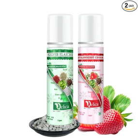 Qelica Strawberry Crush & Silver Elachi Ayurvedic Mouth Spray 20 gram Breath Freshener for Oral Hygiene Fresh Breath 100+ Spray for Men and Women Long Lasting, Pocket Friendly