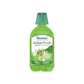 Click to see full view Himalaya Active Fresh Saunf Mouthwash 215ml -No Alcohol- Removes 99.9% Germs,12hr Germ Protection