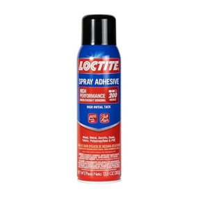 Loctite High Performance Spray Adhesive, Highly repositionable, Dries clear, Ideal for craft, repair, woodworking, furniture, carpentry, lether working, multi material compatibility, 382 g