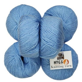 KYSS Steel Blue 100% Acrylic Wool (8 PC) 4 ply Hand Knitting Yarn