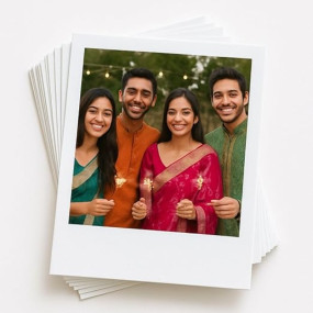 Brandian Customized Mini Photos Prints Customised Photos for Gifting Photo Prints Online for Albums and Memories Vibrant Prints 4 X 3 Inches White (Pack of 06)