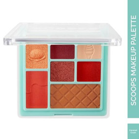 Glam 21 Scoop Makeup Palette | Face Palette With Eyeshadow, Blusher, Contour and Highlighter | Mix of Mattes & Shimmers |Highly Pigmented | Travel-Friendly | All-in-One Kit | Caramel Crush