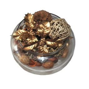 Rishabh Home Decoration Flower Glass Vase, Urli Bowl Terrarium Succulent Planter, Air Plant Display, Decorative Centerpiece Floral Container (8 inchi)