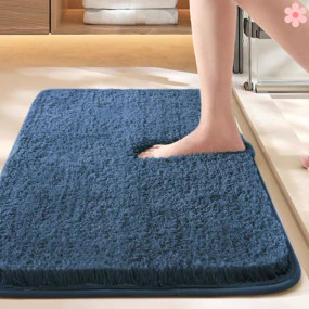HOWNICE Doormat for Bedroom,Bathroom,Kitchen,Living Room,Home Entrance,Room Mats,Foot Mats,Floor mat Main Door,Rug,Non Slip Mats,Door Mate,Fluffy,Door Mat,Door Matt (Bedroom Mat Navy Rug)