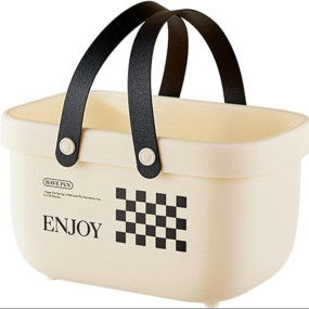 Toriox Portable Home Shower Caddy Tote Hollow Storage Basket with Handle Box Organizer Bin for Bathroom-Pantry Large Capacity Bucket Storage Bins for Bathroom, Kitchen, Dorm Room