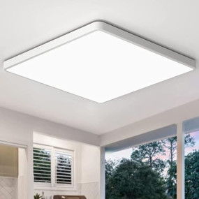ELEPHANTBOAT ABS 24W LED Ceiling Light for Room Modern Minimalist Square 30 * 30cm Roof Light for Home Ceiling White Light Ceiling Light Flush Mounted Light (6500K)