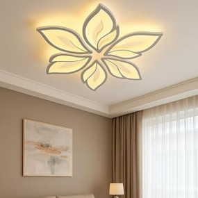 blissbells 5 Lights Arc Flower Ceiling LED Chandelier Lamp 3 Color Changing Light