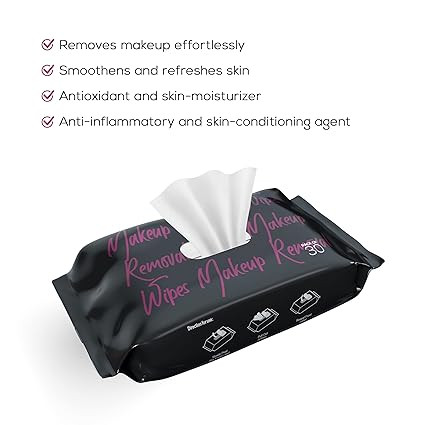 RENEE Makeup Removal Wipes 30 Count, Effortlessly Erase Makeup, Hydrate & Soothe Skin With Cucumber & Aloe Vera Extracts -extracts - Antioxidant, Anti-inflammatory & Skin-conditioning Formula