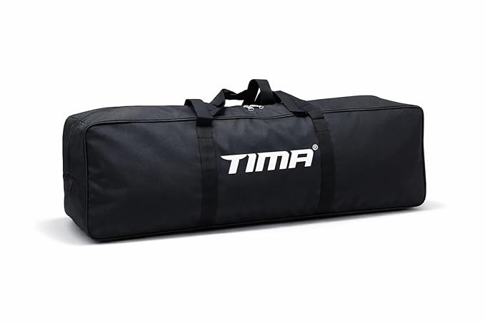 TIMA Polyester, Rayon Team and Individual Cricket Kit Bag (Black)