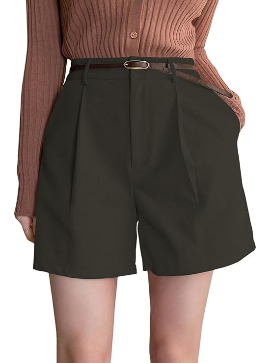 GRECIILOOKS Women’s Western Shorts – Trendy Knee Length Casual Bottoms | Relaxed Fit Summer Shorts for Girls & Women