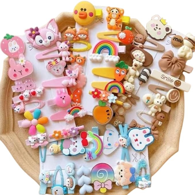 Korean Hair Clips for Womens - Set of 28 Hair Accessories, Hair Clips for Women Stylish Latest, Clips for Girls, Hairs Pins for Women, Cute Hair Accessories for Girls (Multicolor)