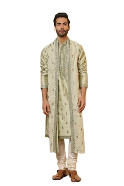 TASVA Green All Over Butta Embroidered Kurta Set | Ethnic WEAR | Green