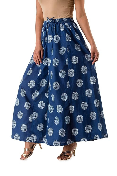 Skirt Palazzo for Girls | Traditional Ethnic Wear Palazoo for Women Stylish Latest | Relaxed Fit Bottom Wear Casual Palazo for Woman & Girls | Rayon,