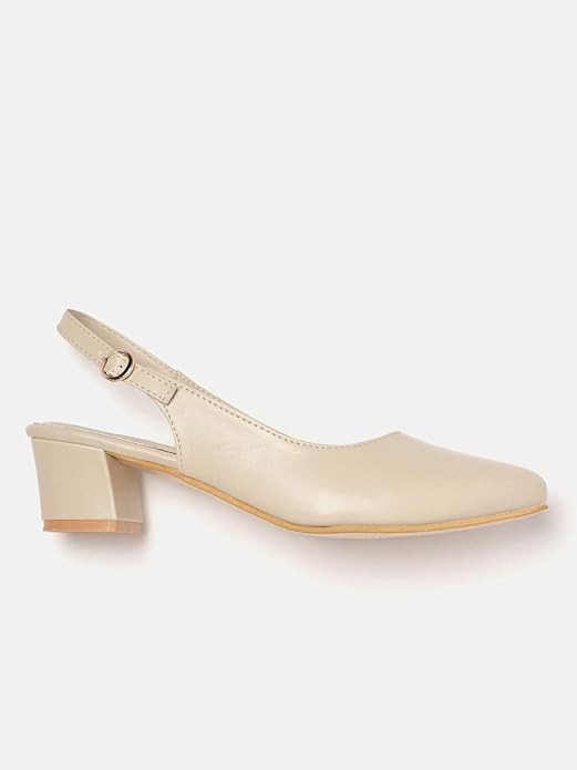 Marc Loire Women's Pointed Toe Block Heel Pumps for Office, Party and Formal Occasions