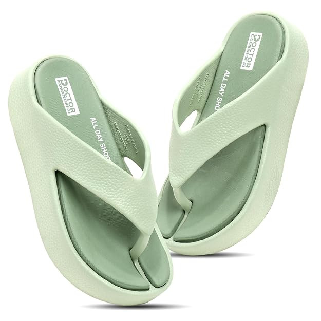 DOCTOR HEALTH SUPER SOFT Women Soft Cushioned Flip Flops | Lightweight Comfort Slippers | Anti-Slip Casual Sandals for Indoor Outdoor Everyday Wear