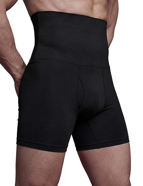 DAMENSCH Men’s Compression Shapewear Trunk, Comfortable Stretchy Body Shaper, Posture Correcting Tummy Tucker, Breathable Support Underwear
